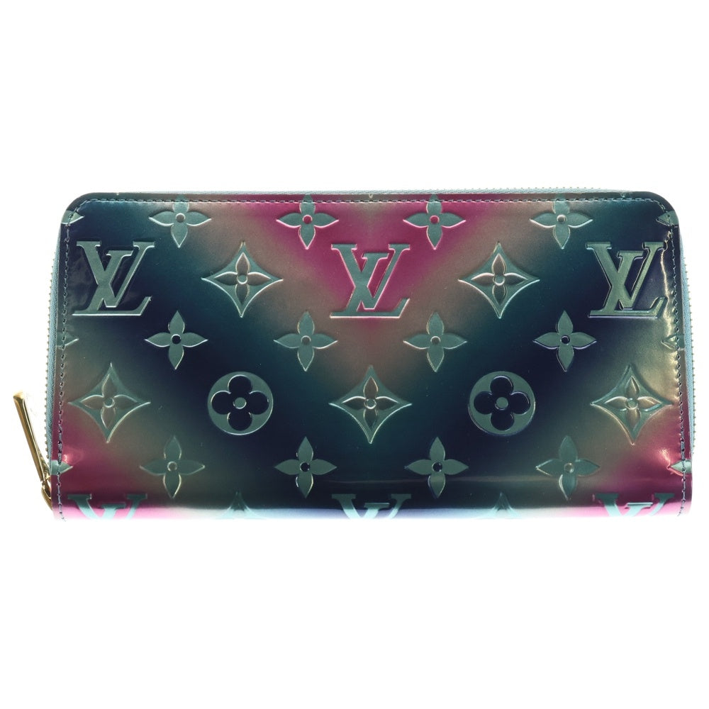 LOUIS VUITTON(ルイヴィトン) ヴェルニ ジッピーウォレット 2020 バレンタイン限定 ロングウォレット 長財布 カードケース メタリックブルー M90520 ゴールド金具