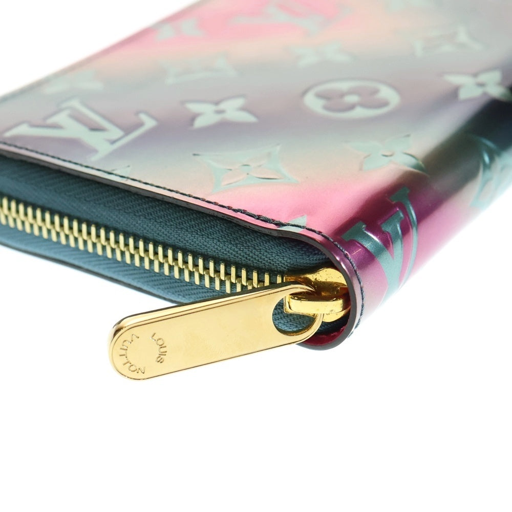 LOUIS VUITTON(ルイヴィトン) ヴェルニ ジッピーウォレット 2020 バレンタイン限定 ロングウォレット 長財布 カードケース メタリックブルー M90520 ゴールド金具