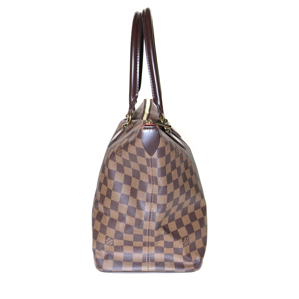 LOUIS VUITTON(ルイヴィトン) ダミエ サレヤPM トートバッグ ハンドバッグ ブラウン ゴールド金具 レザー×PVC N51183