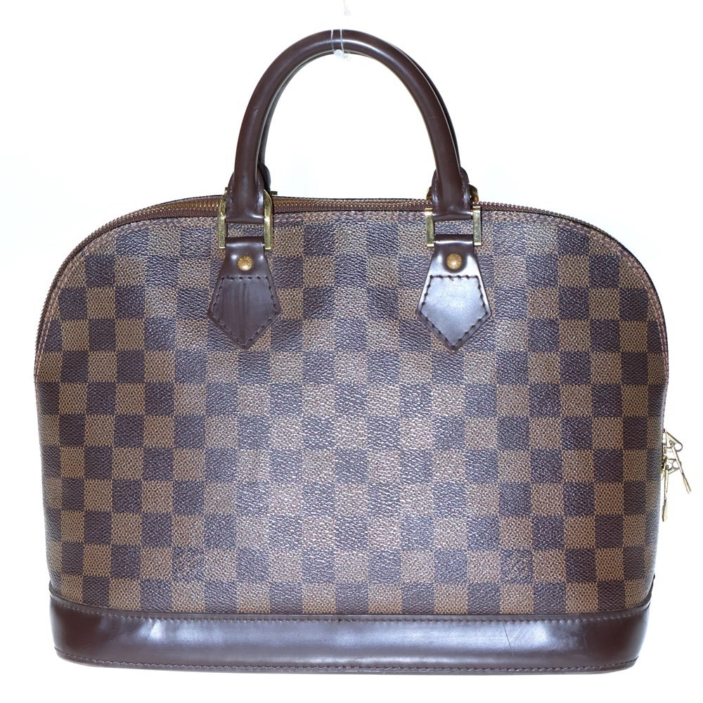 LOUIS VUITTON(ルイヴィトン) ダミエ アルマPM ハンドバッグ ブラウン ゴールド金具 レザー×PVC N51131