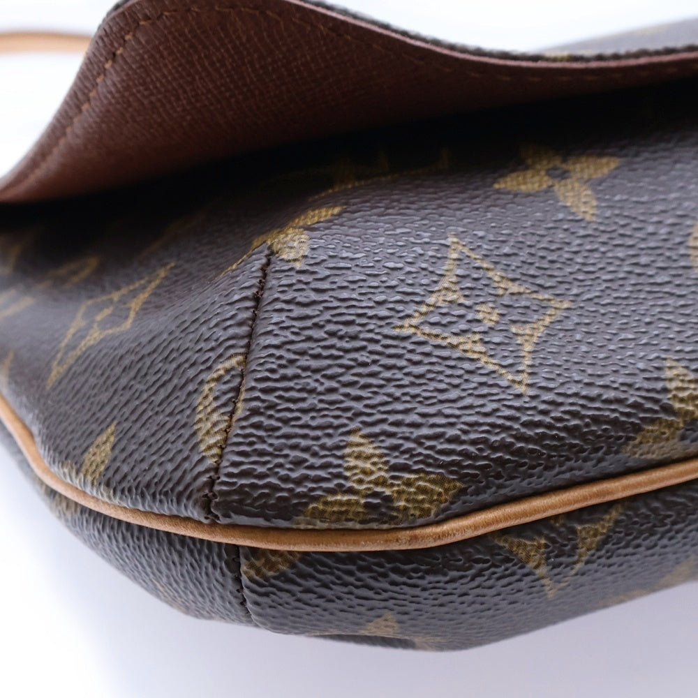 LOUIS VUITTON(ルイヴィトン) ミュゼット タンゴ モノグラム PVC レザー ショルダーバッグ ゴールド金具 ブラウン M51257