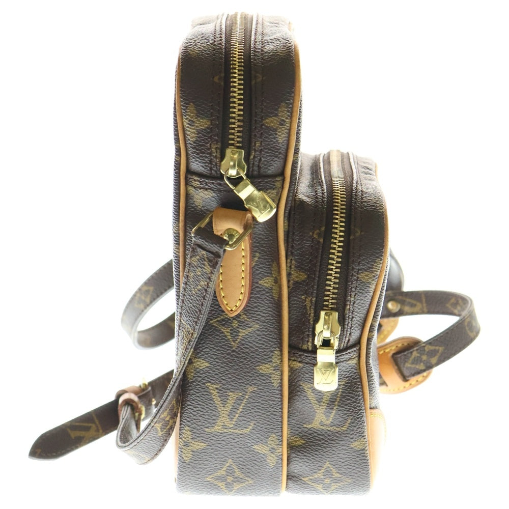 LOUIS VUITTON(ルイヴィトン) モノグラム アマゾン ショルダーバッグ ミニバッグ ブラウン レザー×PVC M45236 ゴールド金具
