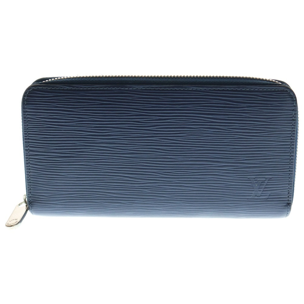LOUIS VUITTON(ルイヴィトン) ジッピーウォレット エピ レザー ラウンドファスナー ロングウォレット 長財布 シルバー金具 ネイビー M61873