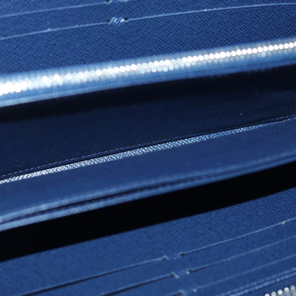 LOUIS VUITTON(ルイヴィトン) ジッピーウォレット エピ レザー ラウンドファスナー ロングウォレット 長財布 シルバー金具 ネイビー M61873