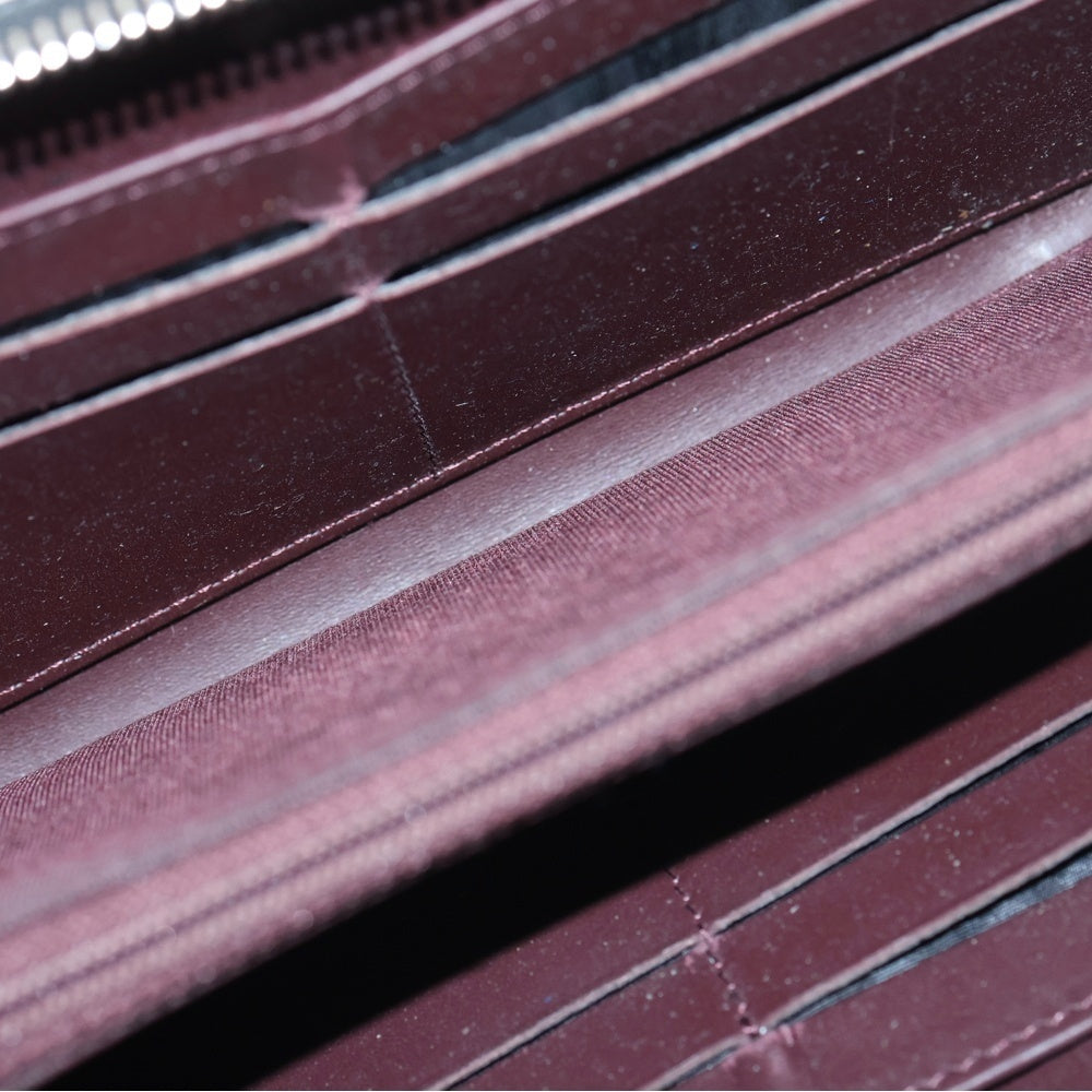 CHANEL(シャネル) ココマーク マトラッセ キャビアスキン レザーロングジップウォレット 長財布 SV金具 ブラック