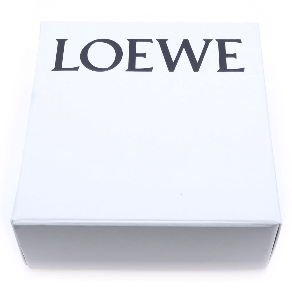 LOEWE(ロエベ) ペブル アナグラム トライフォールドウォレット コンパクトウォレット 三つ折り財布 カーキグリーン レザー ゴールド金具