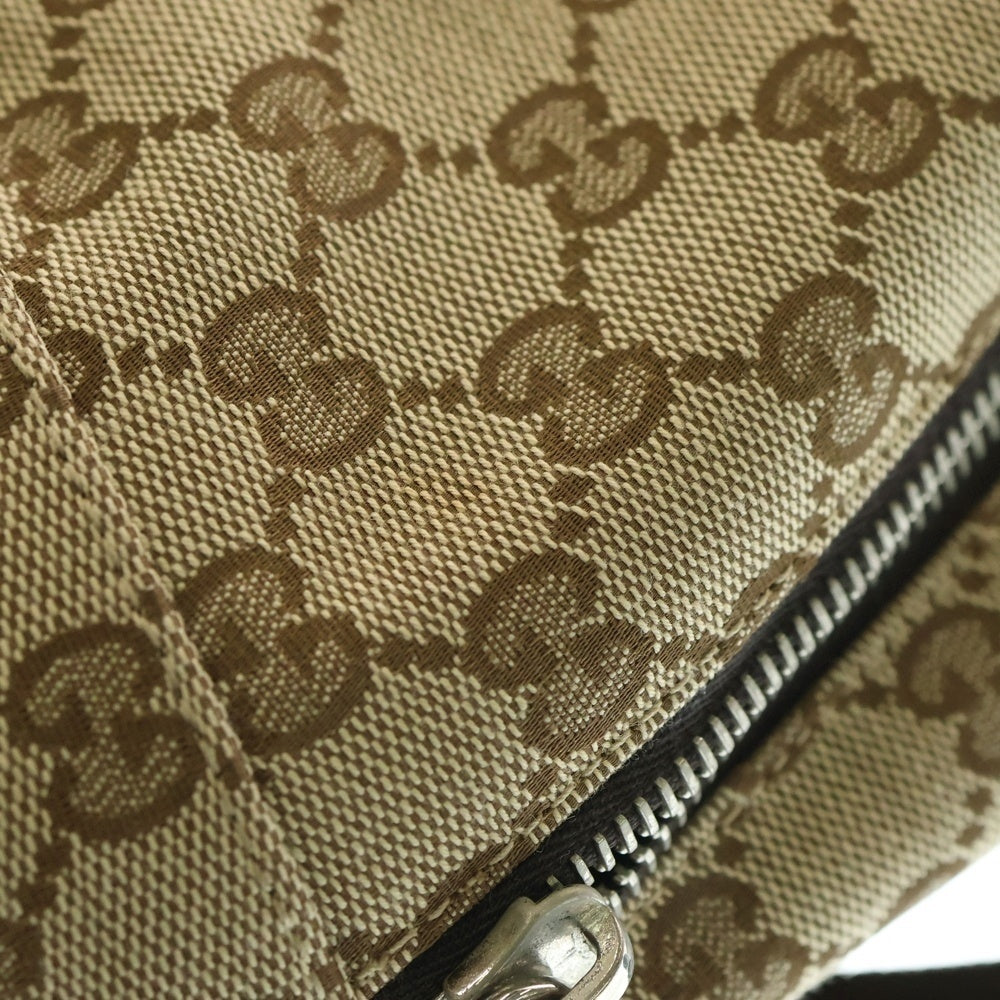 GUCCI(グッチ) GGキャンバス リュックサック バックパック ブラウン×ベージュ キャンバス 449906 シルバー金具 レディース