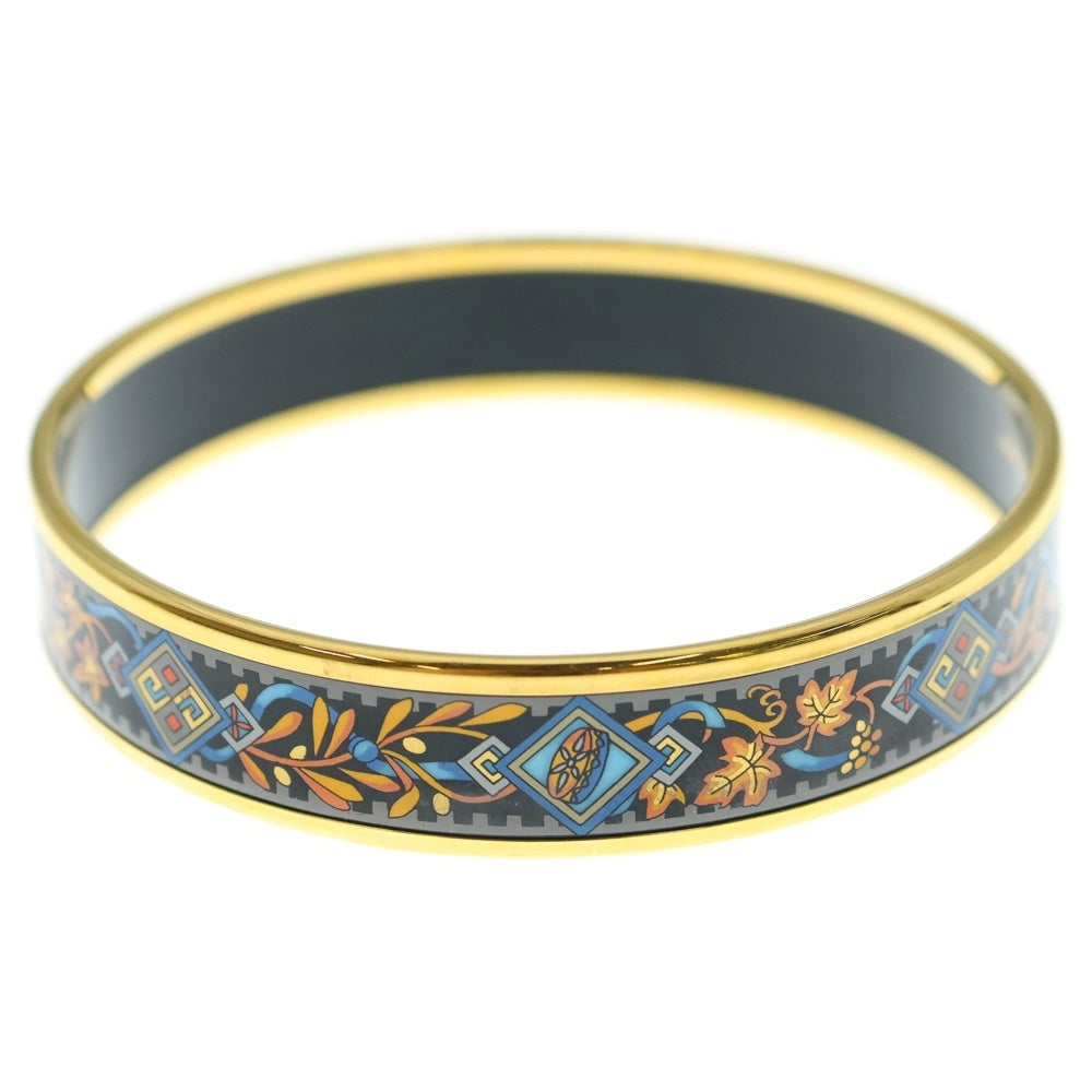 HERMES(エルメス) エマイユPM バングル ブレスレット ゴールド×ブラック GP