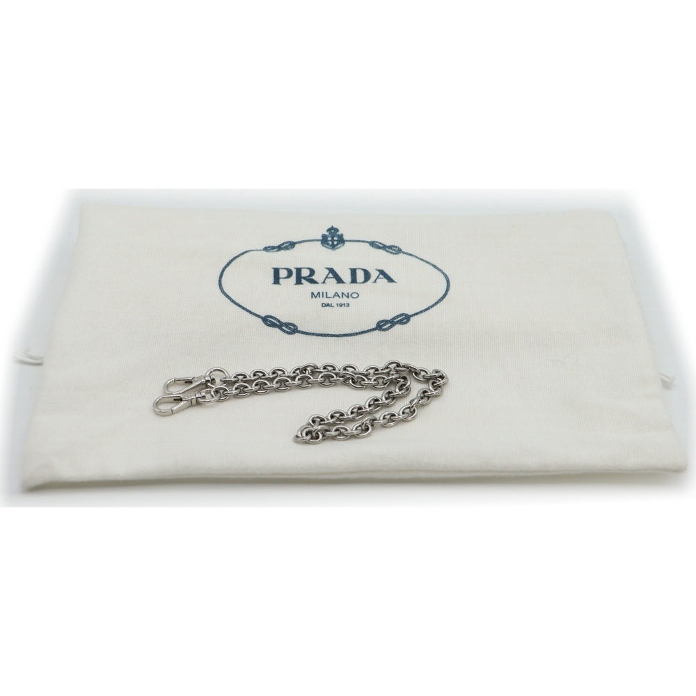 PRADA(プラダ) Re-Edition 2005 Re-Nylon ミニバッグ ショルダーバッグ チェーンバッグ ライトブルー ナイロン×レザー 1BH204 シルバー金具