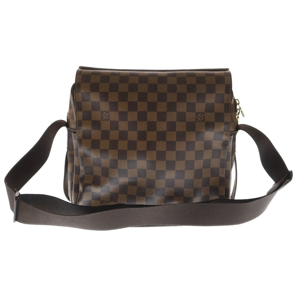 LOUIS VUITTON(ルイヴィトン) ダミエ ナヴィグリオ ショルダーバッグ メッセンジャーバッグ ブラウン PVC N45255 ゴールド金具