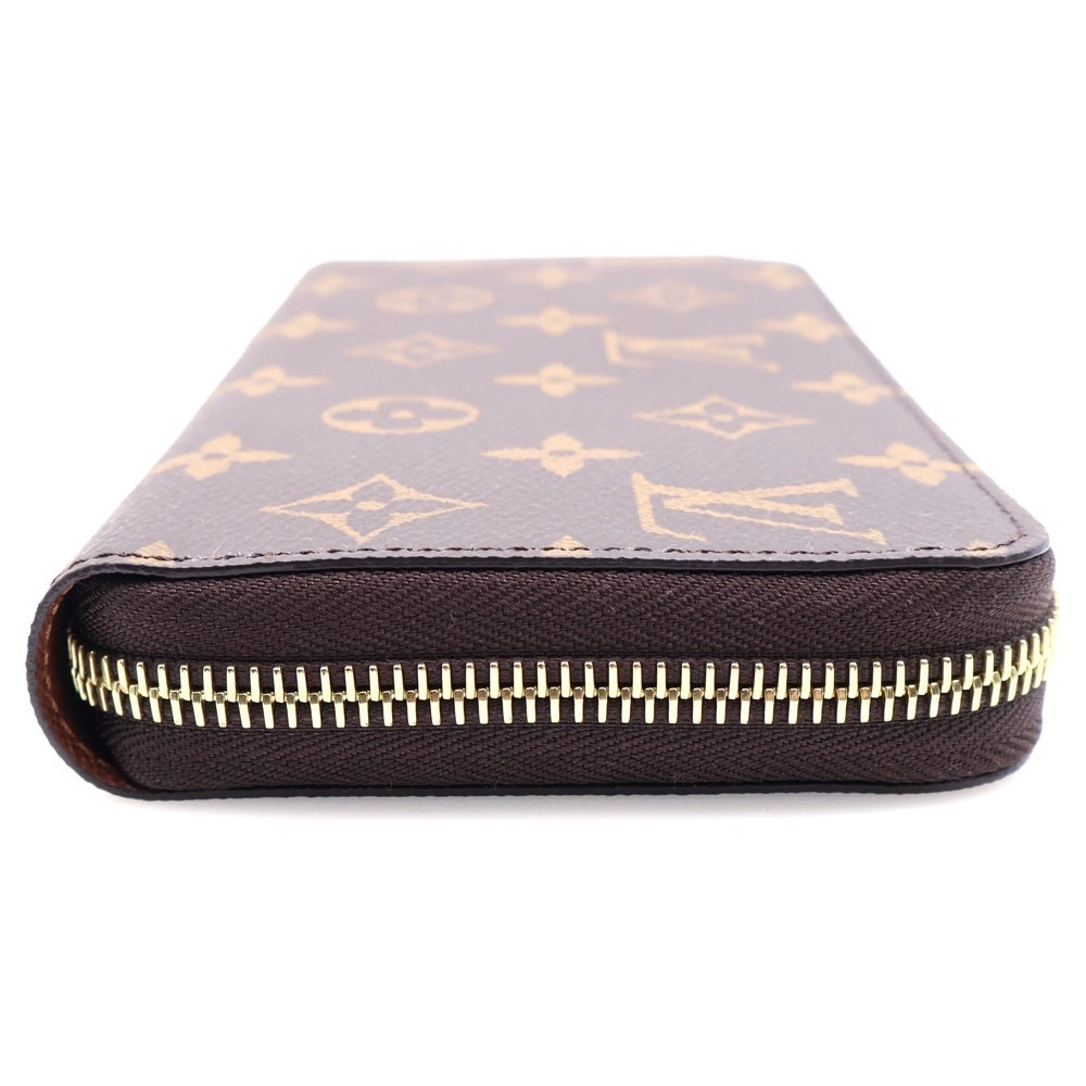 LOUIS VUITTON(ルイヴィトン) モノグラム ジッピー ウォレット フューシャ ラウンドファスナー ロングウォレット 長財布 ゴールド金具 ブラウン M41895