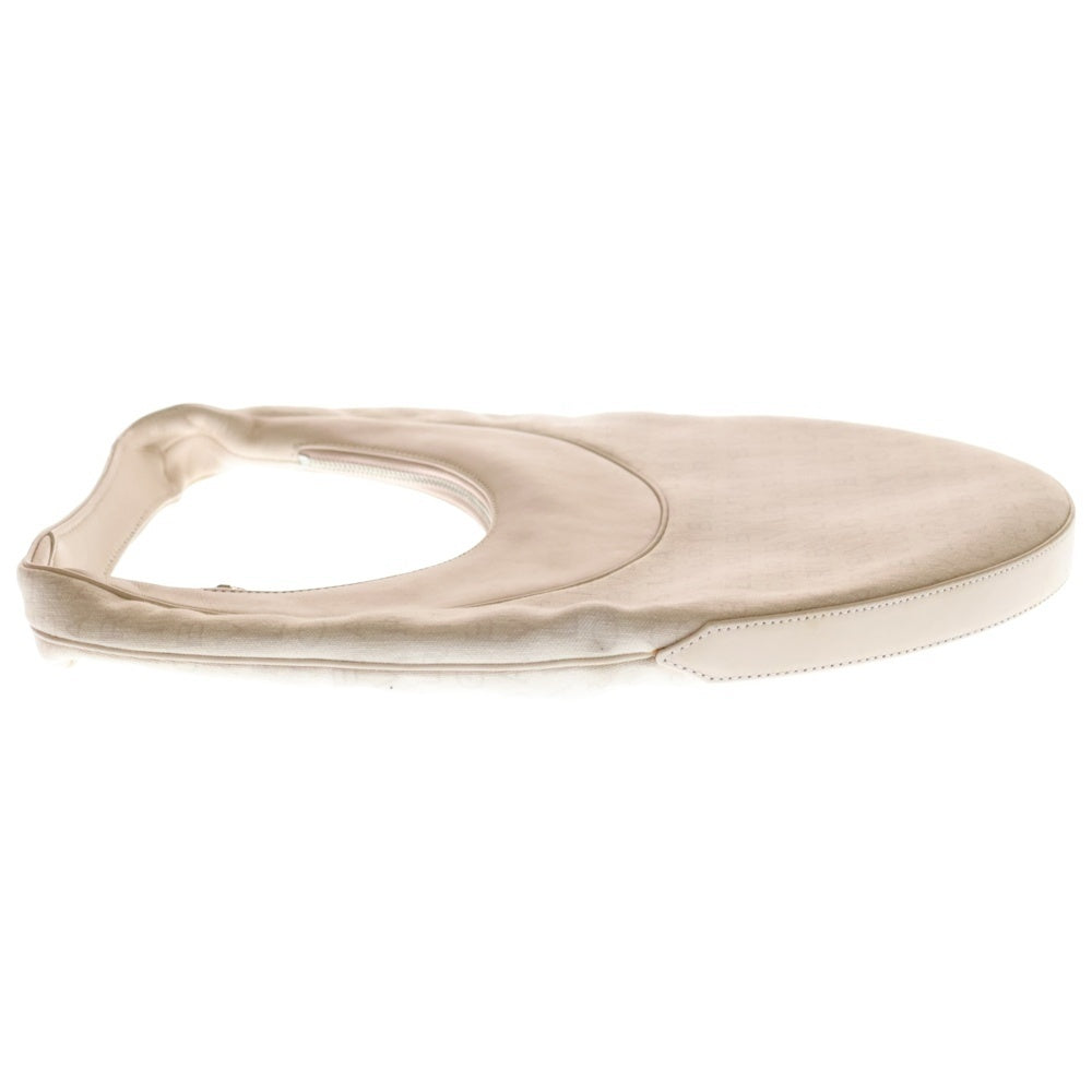 BVLGARI(ブルガリ) ショルダーバック ワンショルダーバッグ ハンドバッグ ライトピンク レザー×キャンバス シルバー金具 レディース