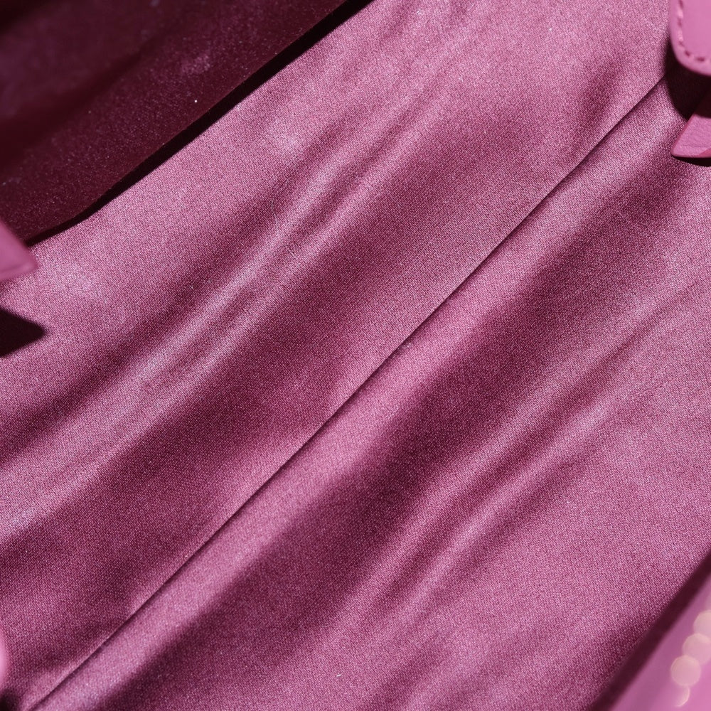 miumiu(ミュウミュウ) ナッパ バイカー 2WAYバック ショルダーバッグ ハンドバッグ トートバッグ ピンク レザー ゴールド金具 レディース