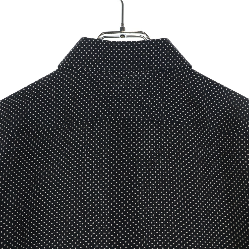 SAINT LAURENT PARIS(サンローランパリ) 20SS ドット総柄プリント シルク 長袖シャツ ブラック レディース 395733
