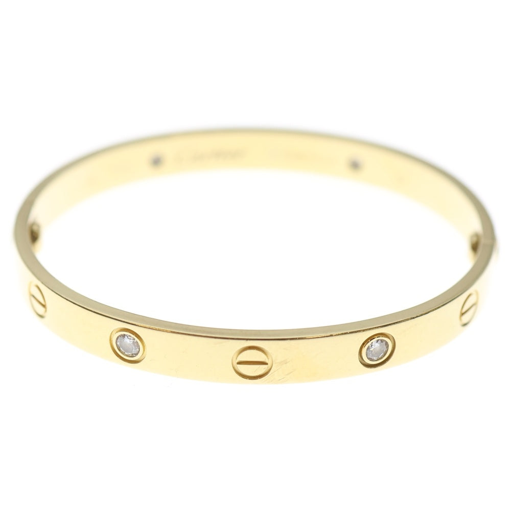 Cartier(カルティエ) ラブ ブレス 4Pダイヤ ブレスレット バングル K18YG イエローゴールド