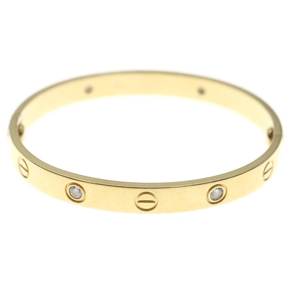 Cartier(カルティエ) ラブ ブレス 4Pダイヤ ブレスレット バングル K18YG イエローゴールド