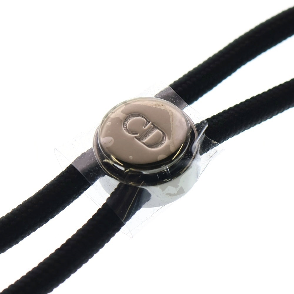 Christian Dior(クリスチャンディオール) オブリーク Bobby ベアー クマ イヤフォンケース エアーポッズケース バッグチャーム ネイビー キャンバス×レザー シルバー金具 レディース