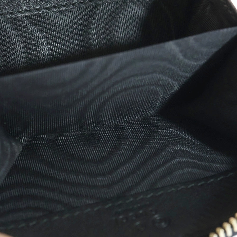 GUCCI(グッチ) マイクログッチシマ コインケース ミニ財布 ブラック レザー 449896 ゴールド金具 レディース