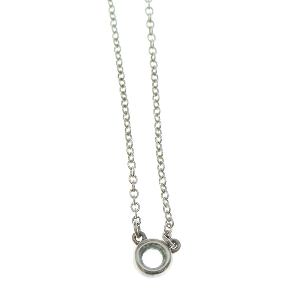 TIFFANY & Co.(ティファニー) バイザヤード アクアマリン ネックレス ペンダント チェーン シルバー×ブルー SV925