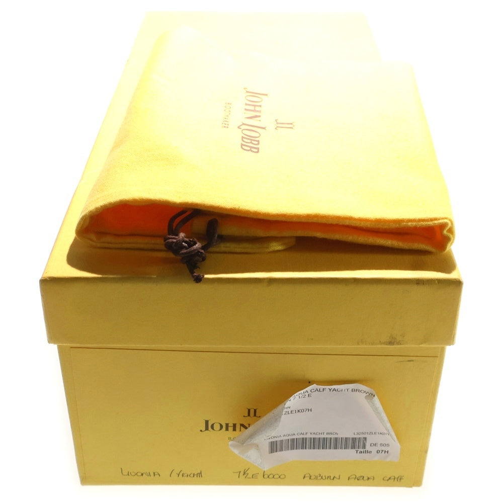 JOHN LOBB(ジョンロブ) LIVONIA リヴォニア レザー レースアップ ローカットシューズ ローファー ブラウン