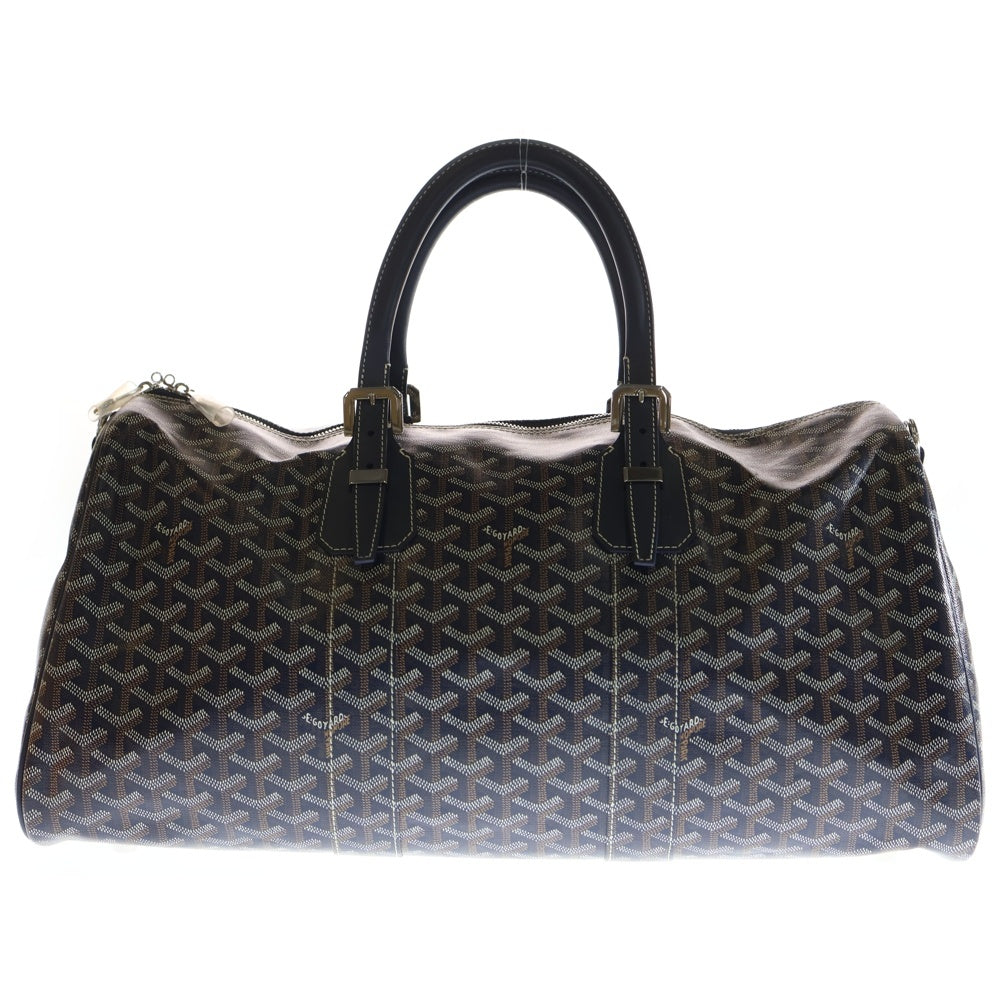 GOYARD(ゴヤール) クロワジュール 50 ネイビーブルー PVC×レザー ボストンバッグ レディース