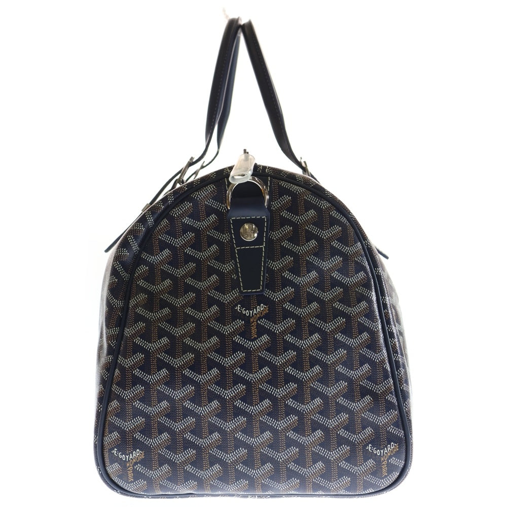 GOYARD(ゴヤール) クロワジュール 50 ネイビーブルー PVC×レザー ボストンバッグ レディース