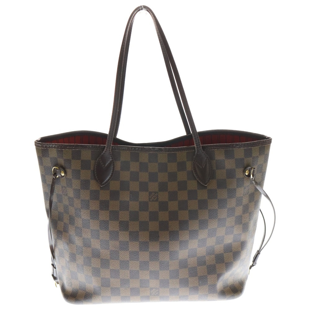 LOUIS VUITTON(ルイヴィトン) ダミエ ネヴァーフルMM トートバッグ ハンドバッグ レザー×PVC ブラウン N51105 ゴールド金具 レディース