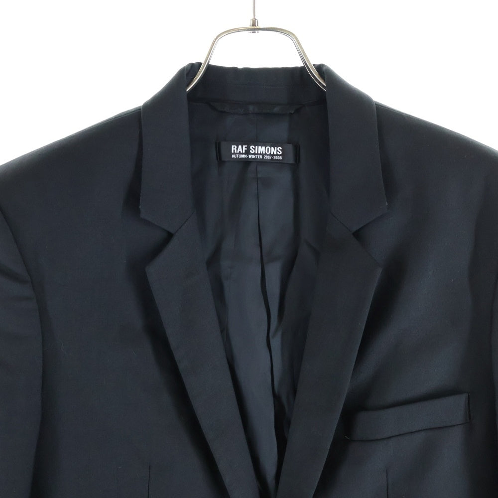 RAF SIMONS(ラフシモンズ) 07AW ウールシングルテーラードジャケット ブラック