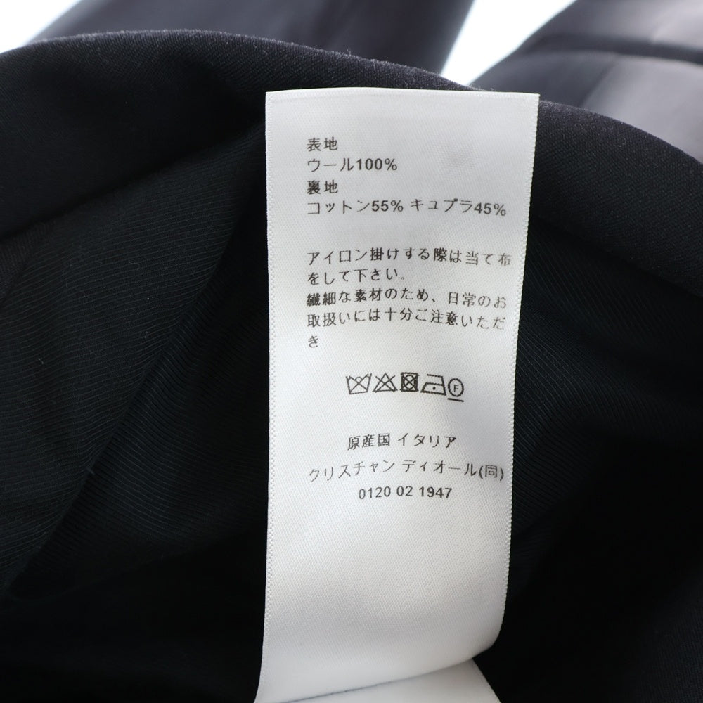 Christian Dior(クリスチャンディオール) グラデーション ウール 1B ピークドラペル テーラードジャケット ブラック 421V17A1999