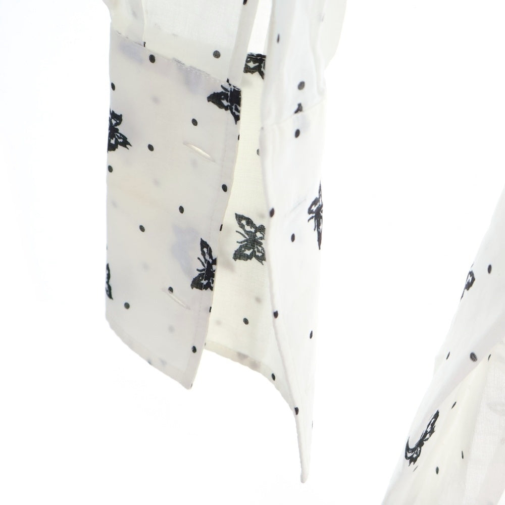 Christian Dior(クリスチャンディオール) バタフライ総柄プリント 長袖シャツ ホワイト 411B55A3742