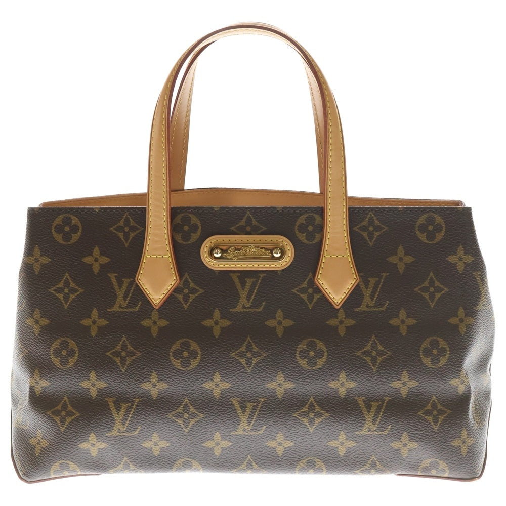 LOUIS VUITTON(ルイヴィトン) モノグラム ウィルシャーPM ハンドバッグ ブラウン PVC M45643 レディース