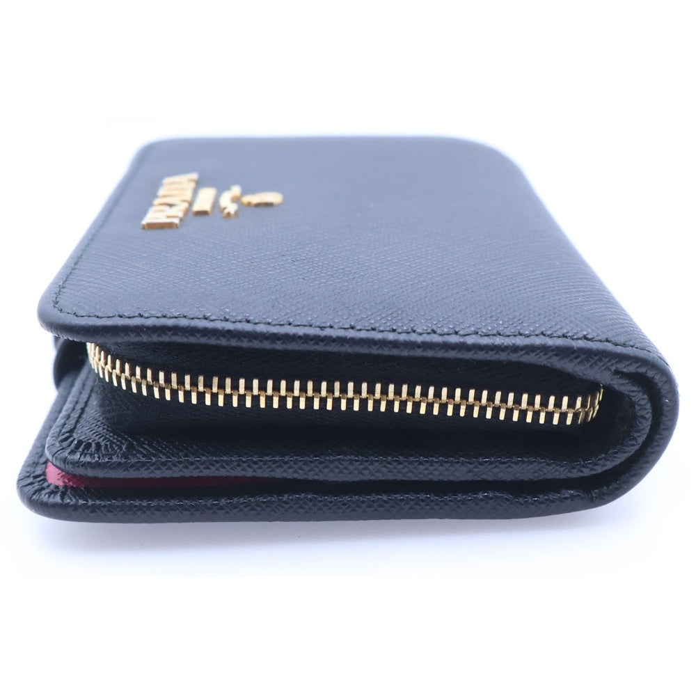 PRADA(プラダ) サフィアーノレザー 二つ折り財布 ブラック 1ML018 レディース