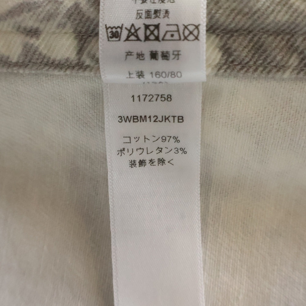 Christian Dior(クリスチャンディオール) リリー総柄 スナップボタン テーラードジャケット グレー キッズ 3WBM12JKTB