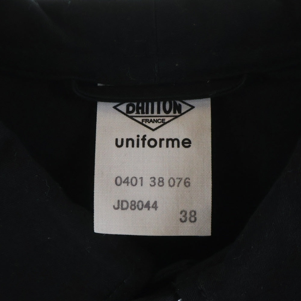 DANTON(ダントン) Uniform Line カバーオールジャケット ブラック 19A-SL-002