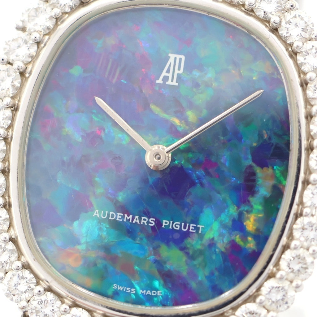 AUDEMARS PIGUET(オーデマ ピゲ) コブラ ダイヤベゼル ブラックオパール文字盤 手巻き 腕時計 K18WG ホワイトゴールド