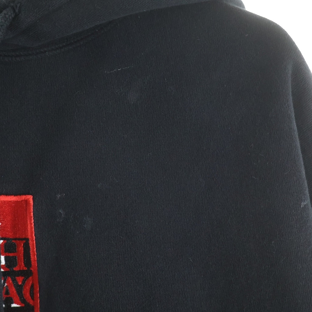 THE BLACK EYE PATCH(ブラックアイパッチ) ロゴ パーカー ブラック コットン #L