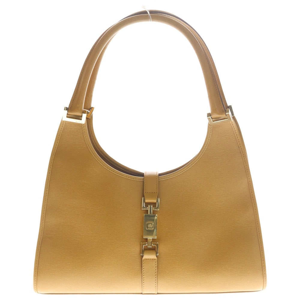 GUCCI(グッチ) ジャッキー ハンドバッグ キャメル ブラウン レザー 002・1067 ゴールド金具 レディース