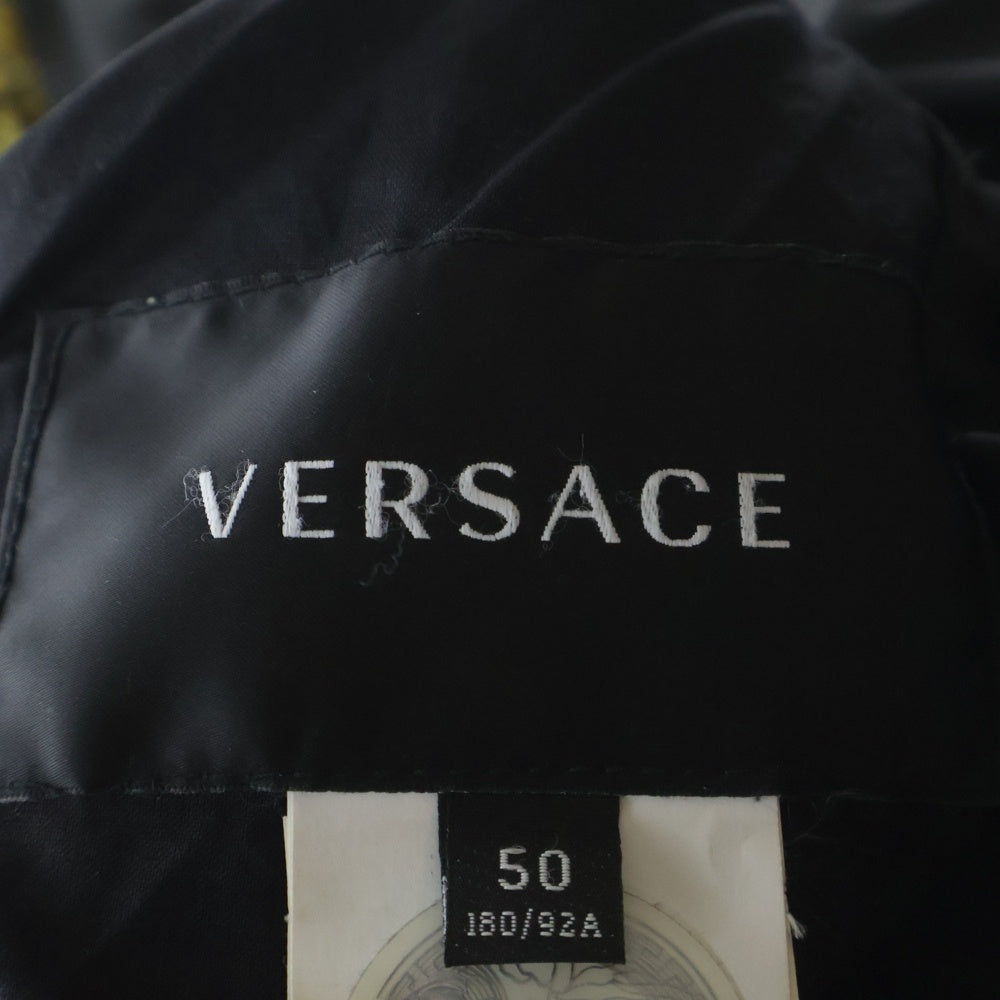 VERSACE(ヴェルサーチ) 22AW メデューサ リバーシブルダウンジャケット ブラック×イエロー