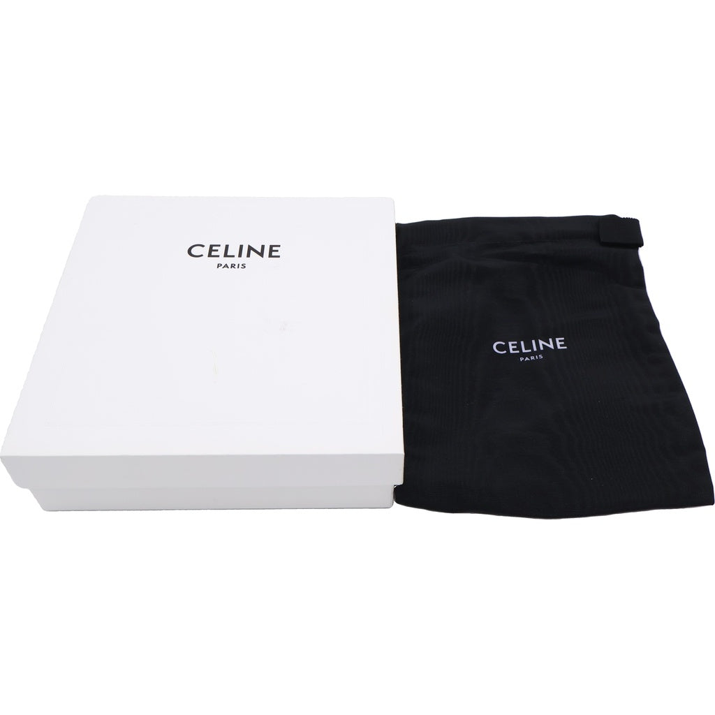 CELINE(セリーヌ) パイソン カードケース バッグチャーム ミニ財布 ブラック パイソン シルバー金具 レディース