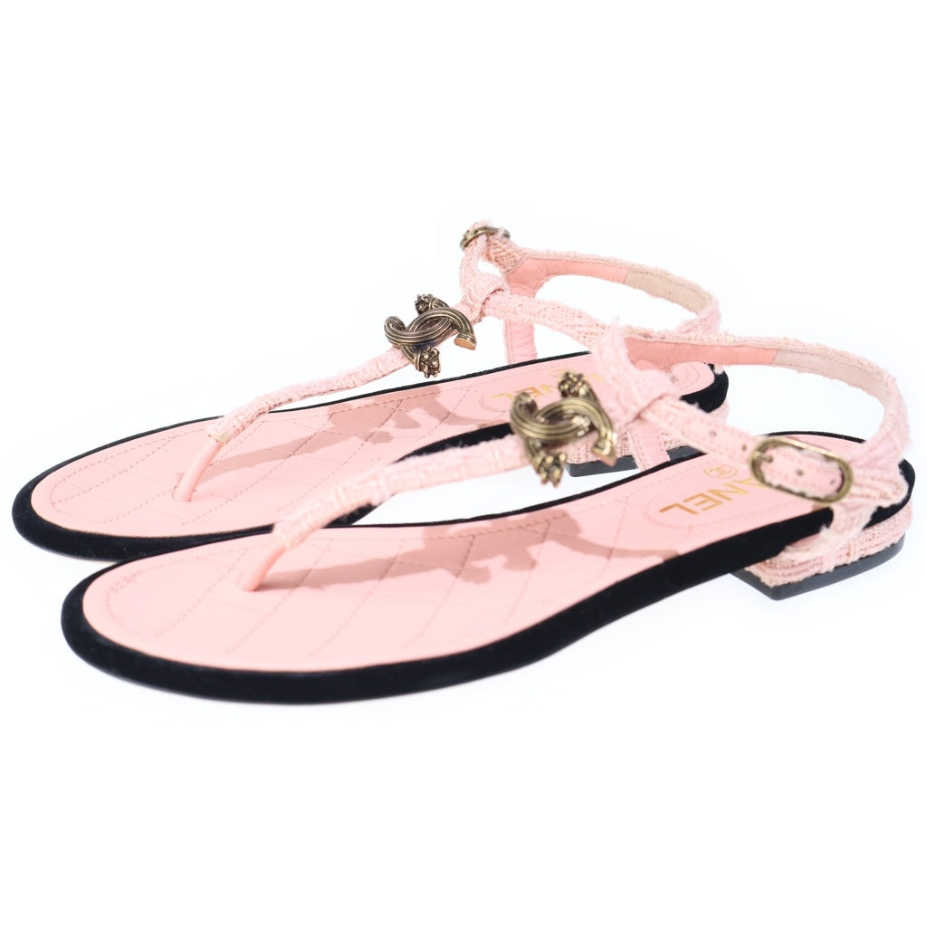 CHANEL(シャネル) ココマーク サンダル ピンク #37 レディース