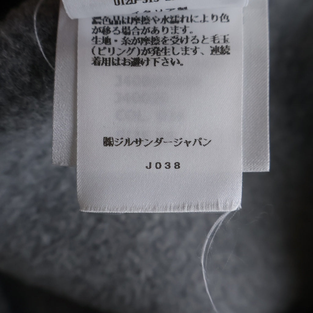 JIL SANDER NAVY(ジルサンダーネイビー) メルトンウール ジップアップジャケット グレー レディース