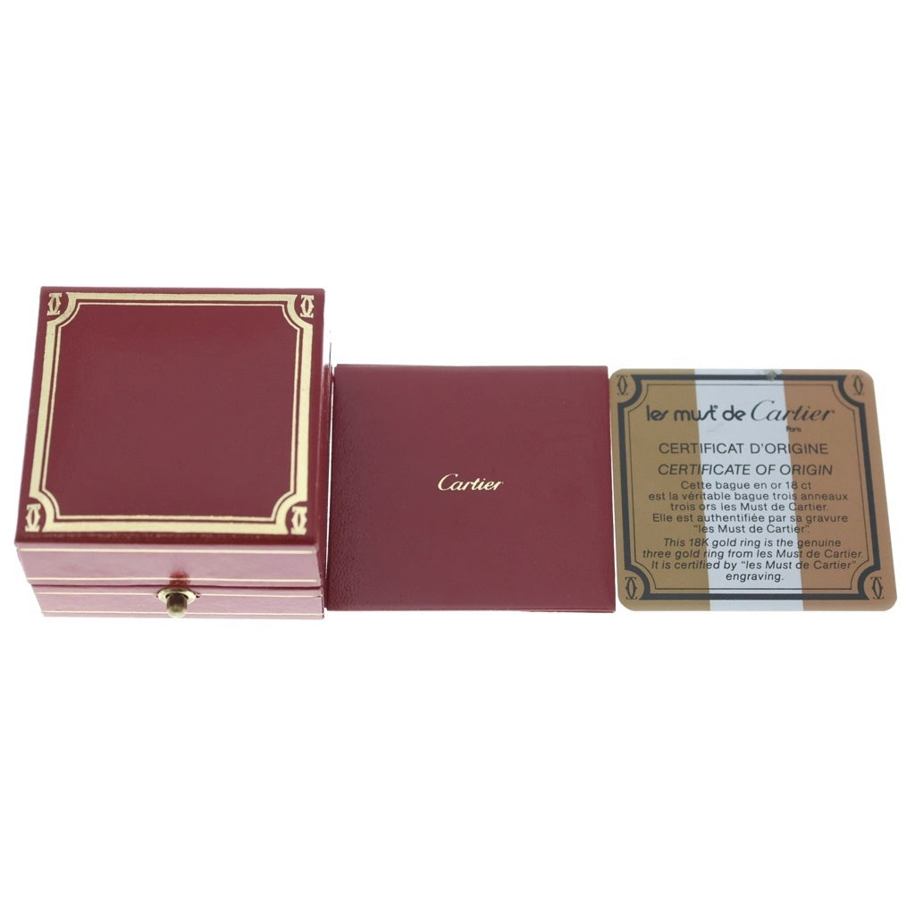Cartier(カルティエ) トリニティリング 750 ピンクゴールド×ゴールド×ホワイトゴールド #47 レディース
