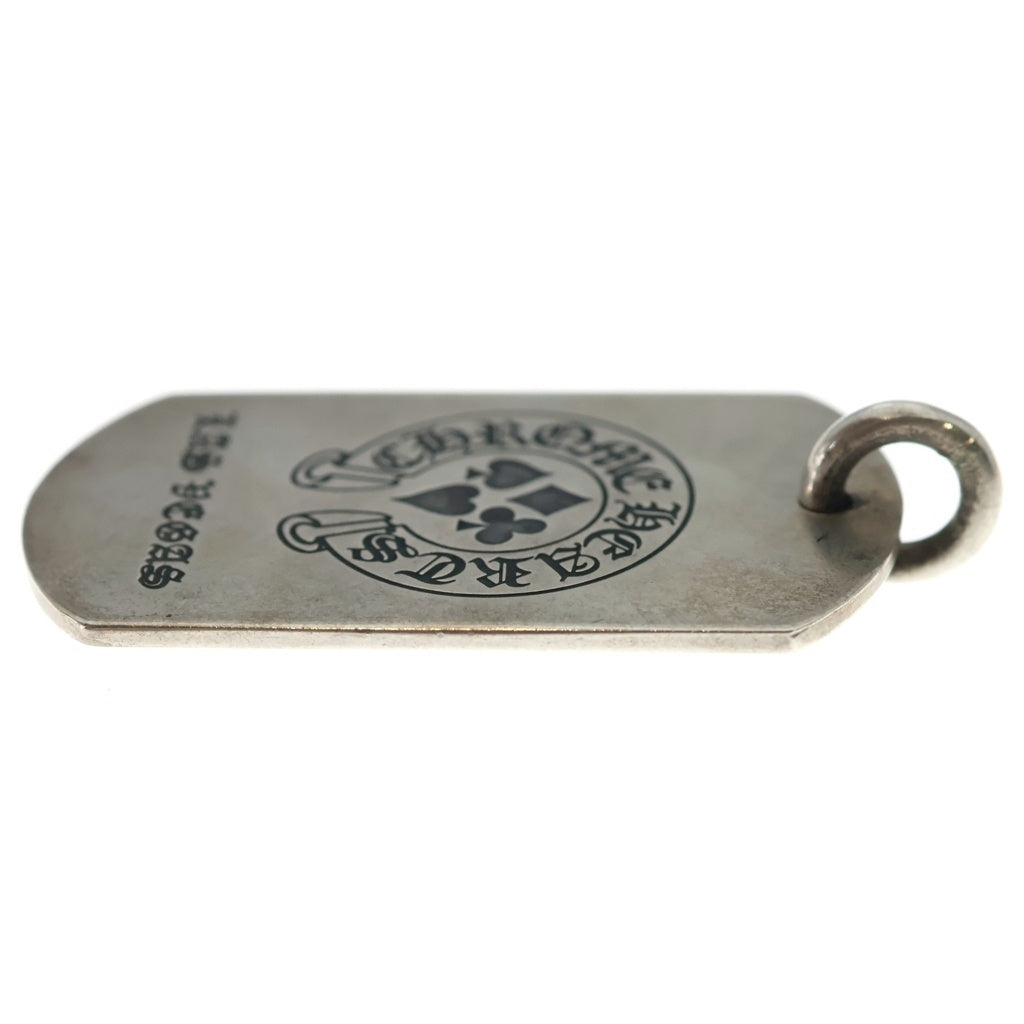 CHROME HEARTS(クロムハーツ) LAS VEGAS限定 D/TAG LRG LTD ラスベガス限定 ラージ ドッグタグ ネックレス トップ ボールチェーン付き シルバー
