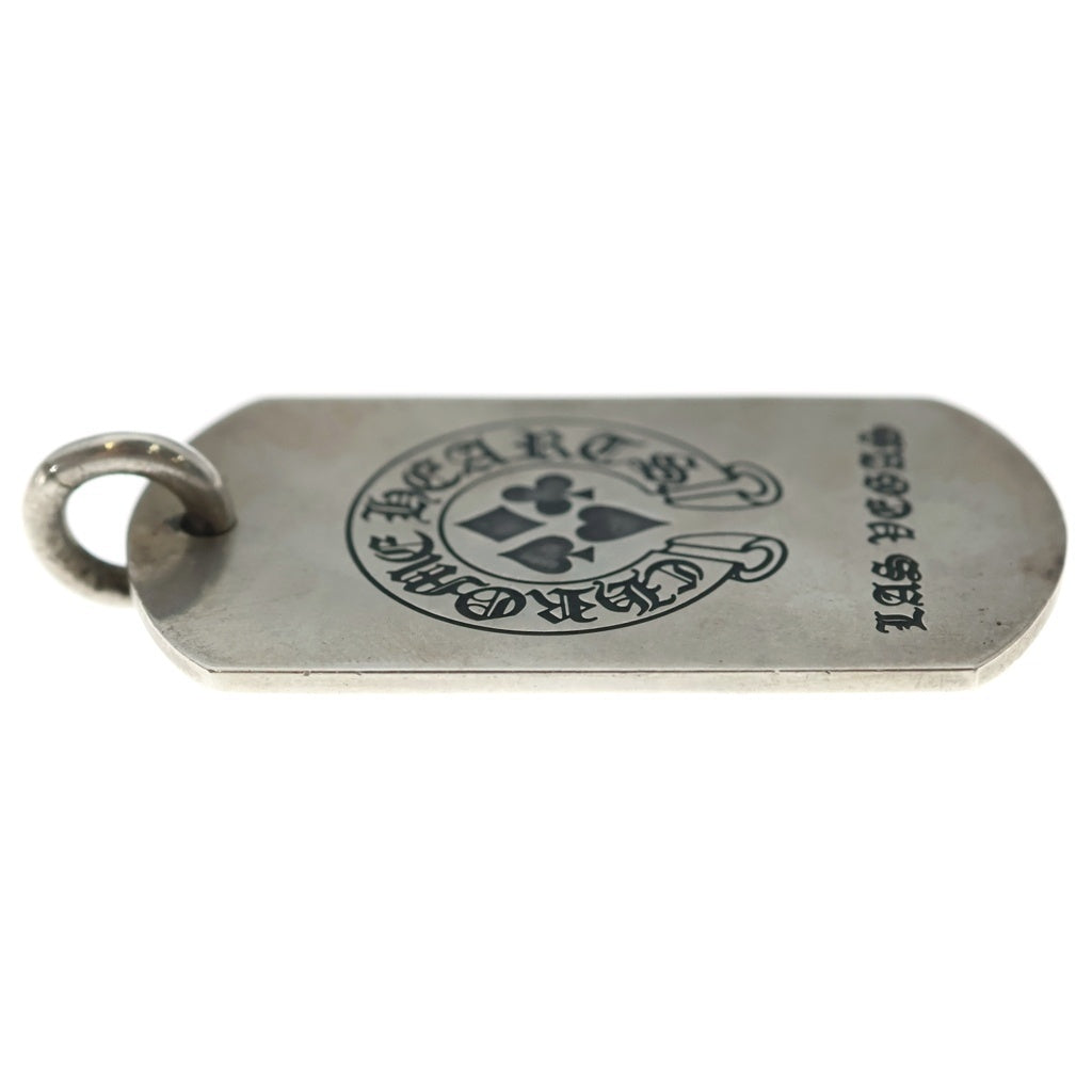 CHROME HEARTS(クロムハーツ) LAS VEGAS限定 D/TAG LRG LTD ラスベガス限定 ラージ ドッグタグ ネックレス トップ ボールチェーン付き シルバー