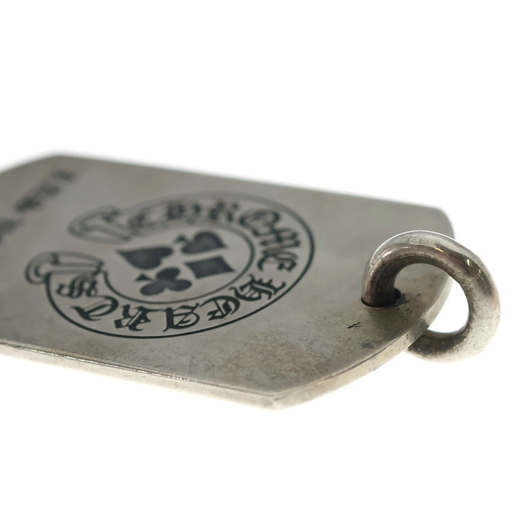 CHROME HEARTS(クロムハーツ) LAS VEGAS限定 D/TAG LRG LTD ラスベガス限定 ラージ ドッグタグ ネックレス トップ ボールチェーン付き シルバー