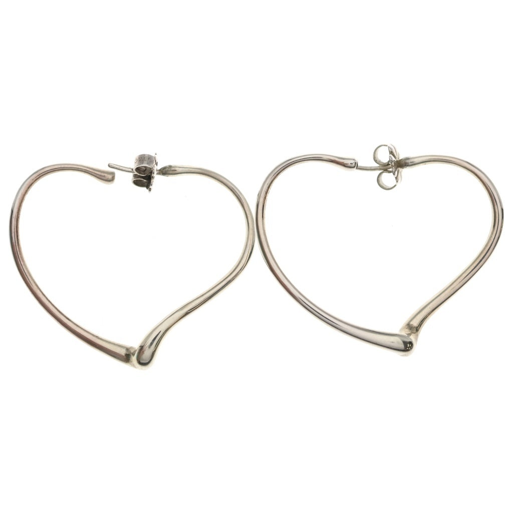 TIFFANY & Co.(ティファニー) オープンハート AG925 フープ ピアス シルバー レディース