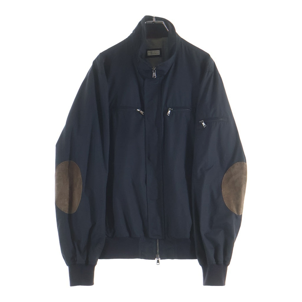 BRUNELLO CUCINELLI(ブルネロクチネリ) エルボーパッチナイロンジャケット ネイビー #50
