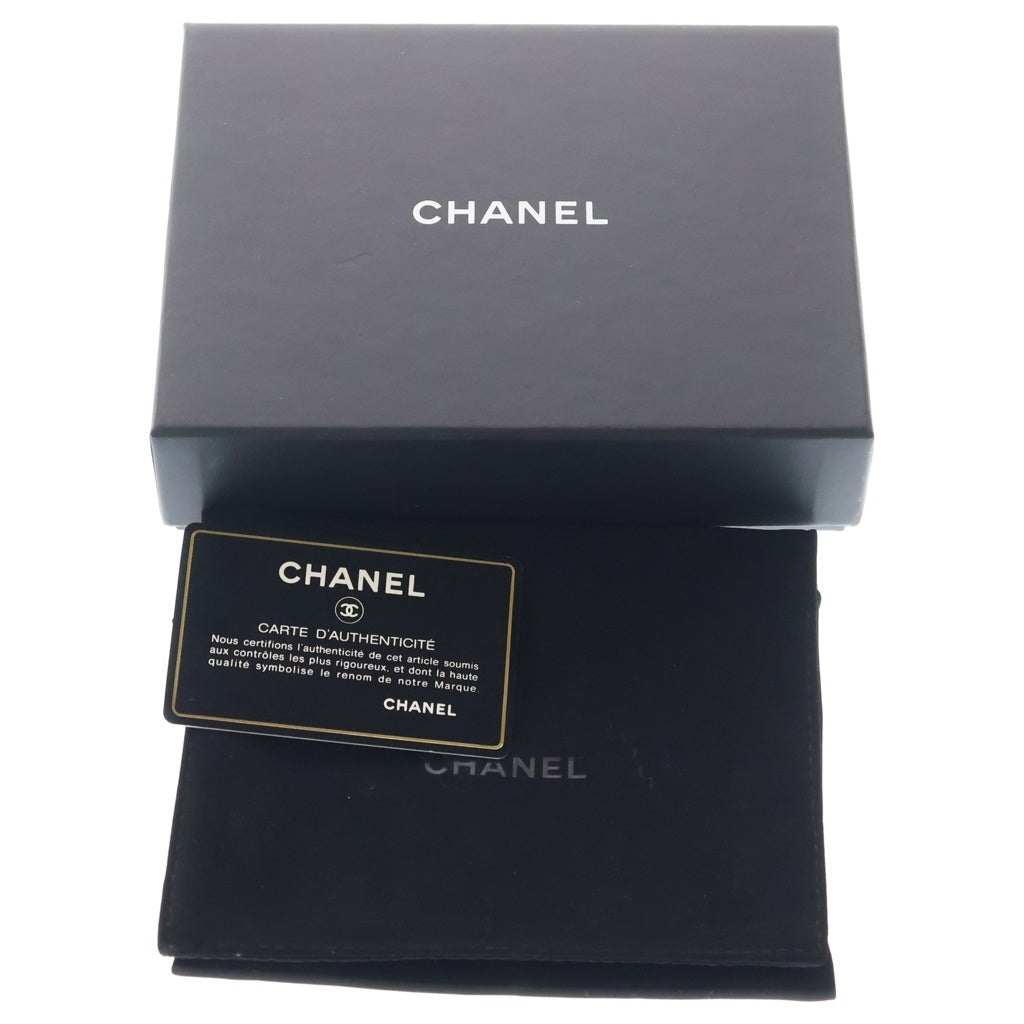 CHANEL(シャネル) マトラッセ ラムスキン ゴールド金具 チェーンショルダーウォレット 財布 コインケース A81465 ブラック レディース