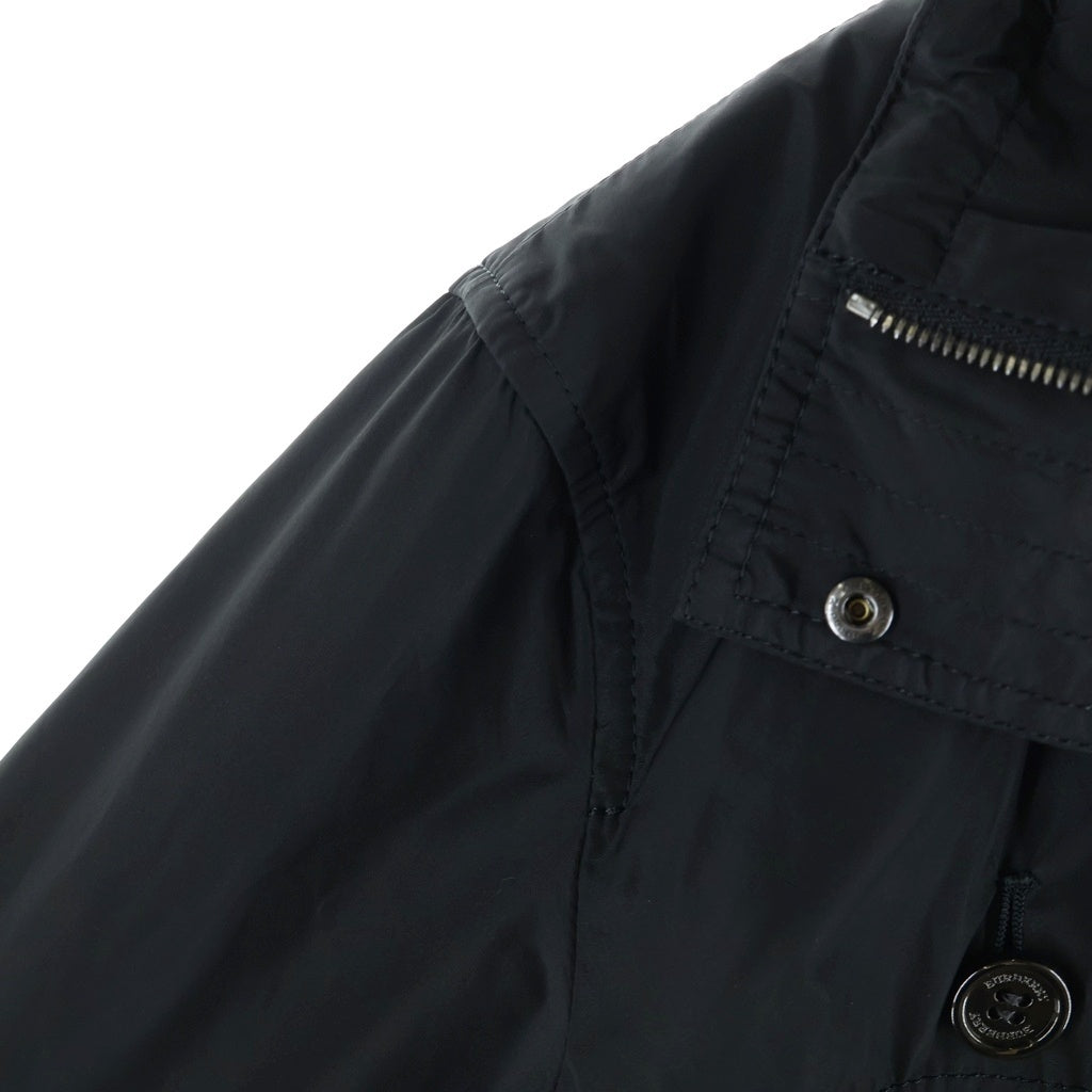 BURBERRY(バーバリー) マルチポケット ナイロン ジップアップ コート ブラック レディース FRD61-371-09