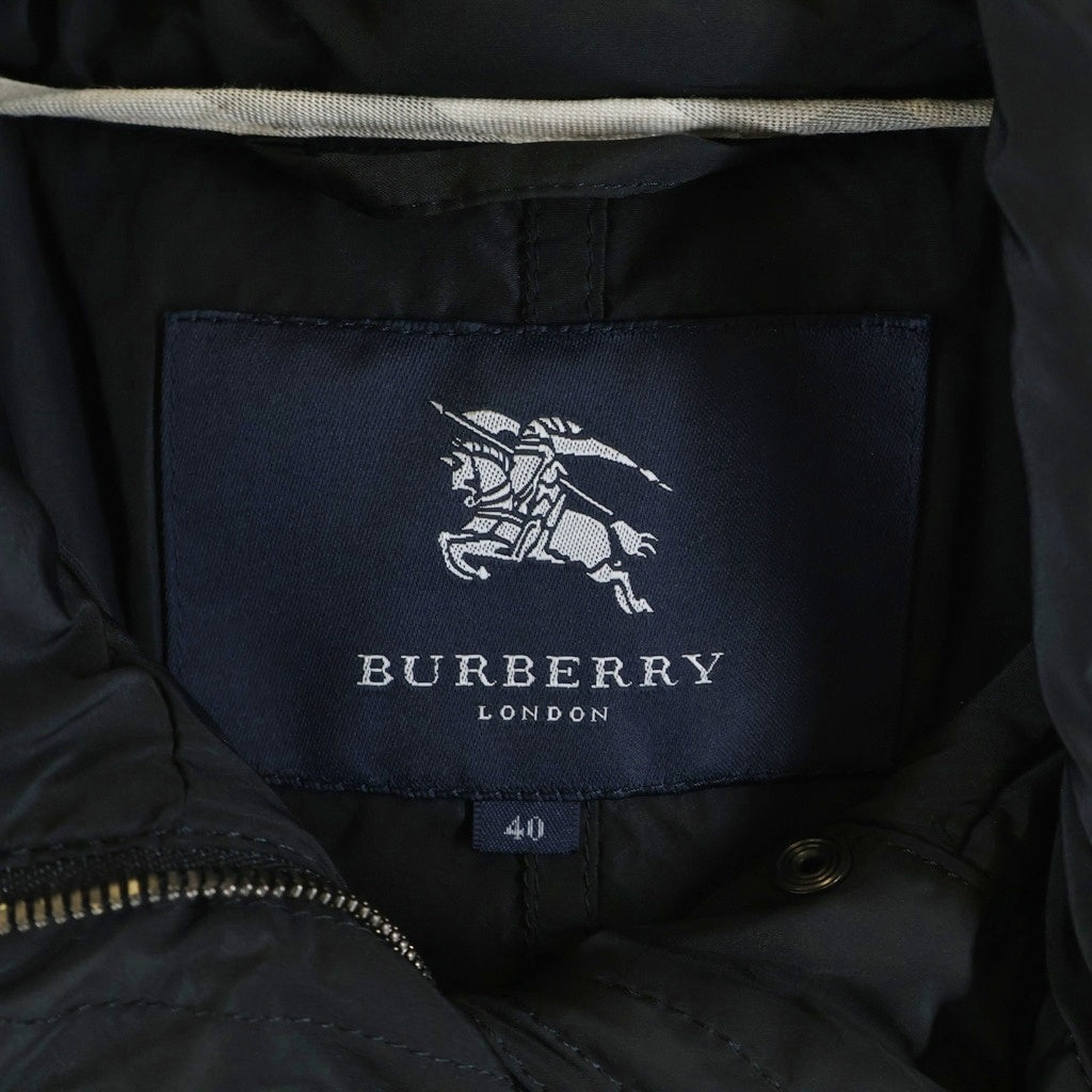 BURBERRY(バーバリー) マルチポケット ナイロン ジップアップ コート ブラック レディース FRD61-371-09